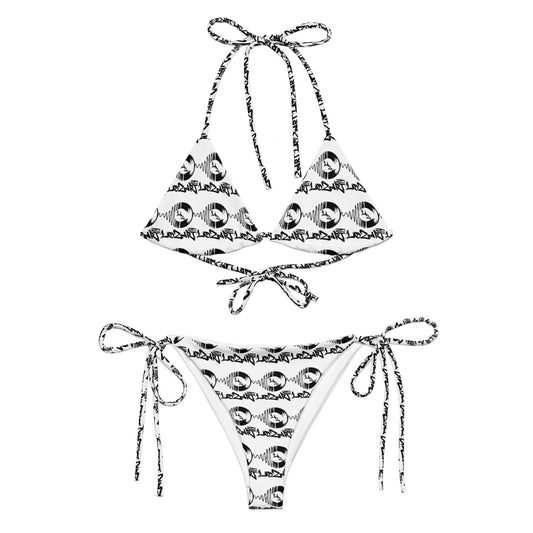 All-over print recycled string bikini