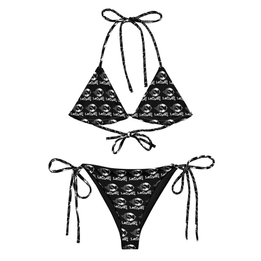 All-over print recycled string bikini